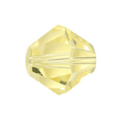 Bead, Helenski Crystal Art.8001 6mm Bicone - Jonquil