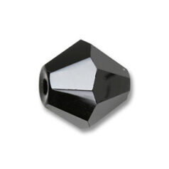 Helenski Crystal  Art.8001 5mm Bicone -  Jet Black
