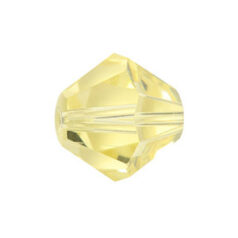 Bead, Helenski Crystal Art.8001 5mm Bicone - Jonquil
