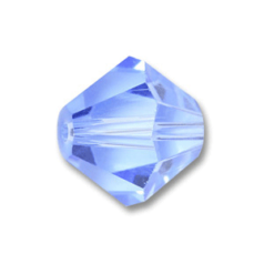 Bead, Helenski Crystal Art.8001 5mm Bicone - Light Sapphire