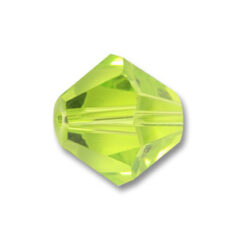 Bead, Helenski Crystal Art.8001 5mm Bicone - Light Olivine