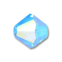 Bead, Helenski Crystal Art.8001 5mm Bicone - Aquamarine AB