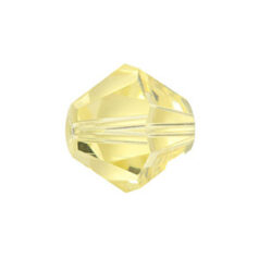 Bead, Helenski Crystal Art.8001 4mm Bicone - Jonquil