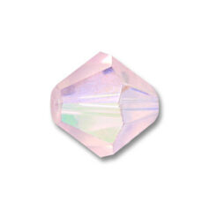 Bead, Helenski Crystal Art.8001 4mm Bicone - Rosaline AB