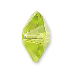 Bead, Helenski Crystal Art.8012 3x6mm Donut - Light Olivine