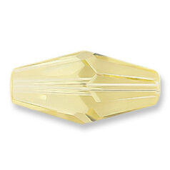 Bead, Helenski Crystal Art.8020 16x8mm Long Bicone - Jonquil