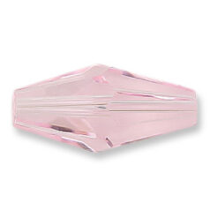 Bead, Helenski Crystal Art.8020 16x8mm Long Bicone - Rosaline Pink