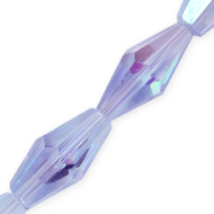 Bead, Helenski Crystal Art.8020 16x8mm Long Bicone - Alexandrite AB