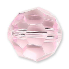 Bead, Helenski Crystal Art.8030 10mm Round - Rosaline Pink