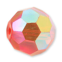 Bead, Helenski Crystal Art.8030 10mm Round - Light Siam AB