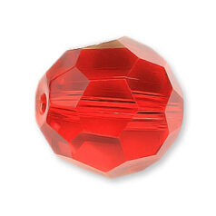 Bead, Helenski Crystal Art.8030 8mm Round - Light Siam