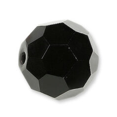 Bead, Helenski Crystal Art.8030 8mm Round - Jet Black
