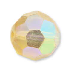 Bead, Helenski Crystal Art.8030 8mm Round - Light Topaz AB