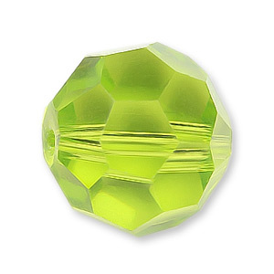 Bead, Helenski Crystal Art.8030 8mm Round - Light Olivine