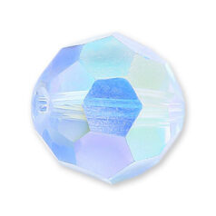 Bead, Helenski Crystal Art.8030 8mm Round - Light Sapphire AB