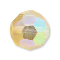 Bead, Helenski Crystal Art.8030 7mm Round - Light Topaz AB