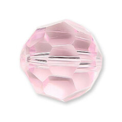 Bead, Helenski Crystal Art.8030 7mm Round - Rosaline Pink