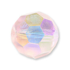 Bead, Helenski Crystal Art.8030 7mm Round - Rosaline AB