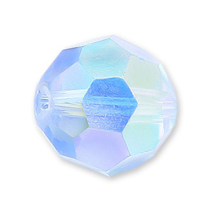 Bead, Helenski Crystal Art.8030 7mm Round - Light Sapphire AB