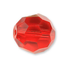 Bead, Helenski Crystal Art.8030 6mm Round - Light Siam