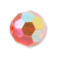 Bead, Helenski Crystal Art.8030 6mm Round - Light Siam AB