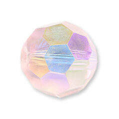 Bead, Helenski Crystal Art.8030 6mm Round - Rosaline AB