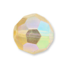Bead, Helenski Crystal Art.8030 5mm Round - Light Topaz AB