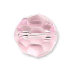 Bead, Helenski Crystal Art.8030 5mm Round - Rosaline Pink