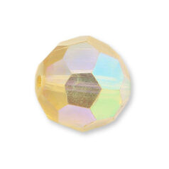 Bead, Helenski Crystal Art.8030 4mm Round - Light Topaz AB