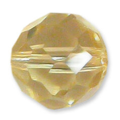 Bead, Helenski Crystal Art.8032 10mm Round - Jonquil