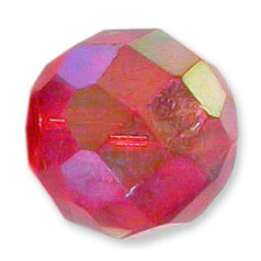 Bead, Helenski Crystal Art.8032 10mm Round - Light Siam AB