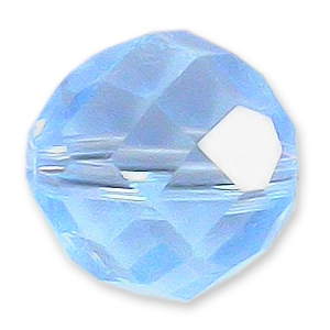 Bead, Helenski Crystal Art.8032 10mm Round - Light Sapphire AB