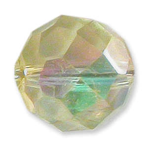 Bead, Helenski Crystal Art.8032 8mm Round - Jonquil AB
