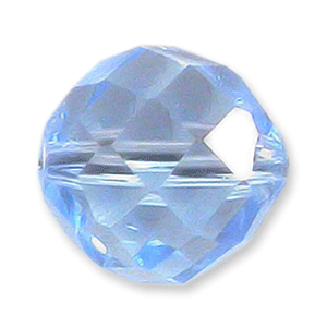 Bead, Helenski Crystal Art.8032 8mm Round - Light Sapphire