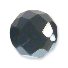Bead, Helenski Crystal Art.8032 6mm Round - Jet Black
