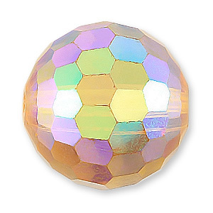 Bead, Helenski Crystal Art.8035 12mm Round - Light Topaz AB