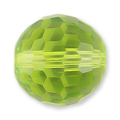 Bead, Helenski Crystal Art.8035 12mm Round - Light Olivine