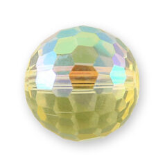 Bead, Helenski Crystal Art.8035 10mm Round - Jonquil AB