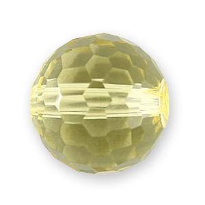 Bead, Helenski Crystal Art.8035 10mm Round - Jonquil