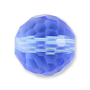 Bead, Helenski Crystal Art.8035 10mm Round - Light Sapphire