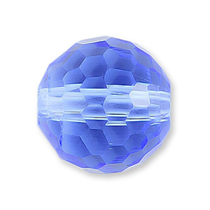 Bead, Helenski Crystal Art.8035 8mm Round - Light Sapphire