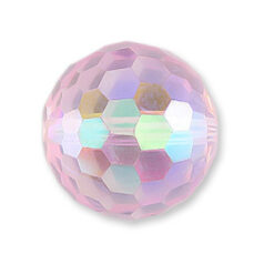 Bead, Helenski Crystal Art.8035 8mm Round - Rosaline AB