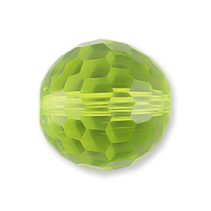 Bead, Helenski Crystal Art.8035 6mm Round - Light Olivine