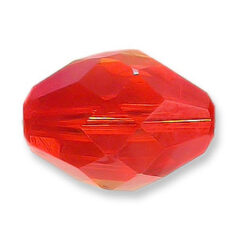 Bead, Helenski Crystal Art.8040 13x10mm Oval - Light Siam