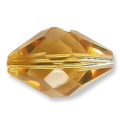 Bead, Helenski Crystal Art.8040 13x10mm Oval - Light Topaz
