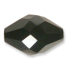 Bead, Helenski Crystal Art.8040 13x10mm Oval - Jet Black