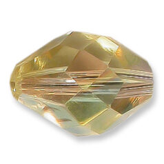 Bead, Helenski Crystal Art.8040 13x10mm Oval - Jonquil AB