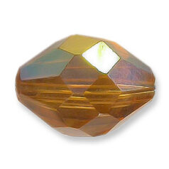 Bead, Helenski Crystal Art.8040 13x10mm Oval - Light Topaz AB