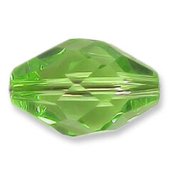 Bead, Helenski Crystal Art.8040 13x10mm Oval - Peridot Green