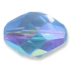 Bead, Helenski Crystal Art.8040 13x10mm Oval - Light Sapphire AB